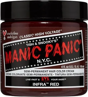 Manic Panic NYC Infra Red Semi Permanent Hair Color Cream 118ml • £10.39