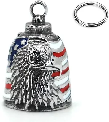 Eagle Flag BIKER BELL FOR HARLEY MOTORCYCLE Good Luck Guardian Indian • $9.99