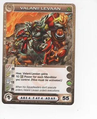 Chaotic Creature Card Danian Valanii Levaan Max Energy • $2