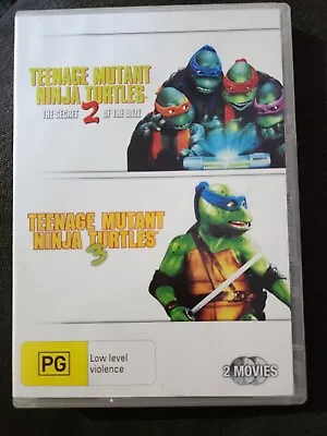 Teenage Mutant Ninja Turtles 2 & 3 DVD Region 4 PAL • $9.99