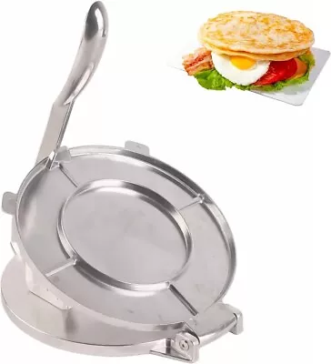 20cm Aluminium Tortilla Press Crepe Pancake Chapati Roti Puri Papad Food Maker • £13.99