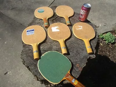 Lot Of Five Vintage  J.C. Higgins  And Firestone Table Tennis Ping Pong Paddles • $20