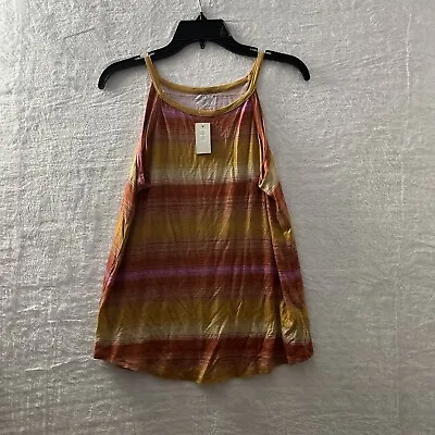 Maurices 24/7 Blouse Top Womans Small Geometric Multicolor Sleeveless Round Neck • $7.99