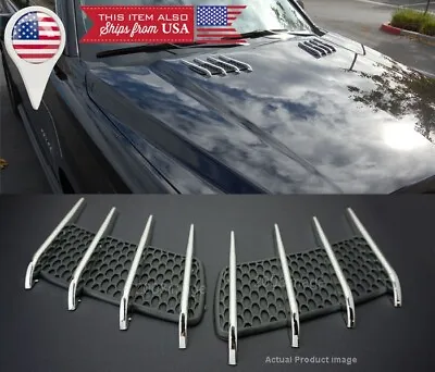 1 Pair Euro Hood Engine Vent Grille Grill Louvered Scoop Cover Panel For Ford  • $15.96