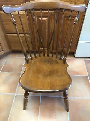 Vintage Antique ETHAN ALLEN DUXBURY BAUMRITTER Windsor Fiddleback Side Chair • $142