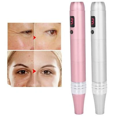 $38.22 • Buy Electric Derma Pen Auto Micro Needle Roller Anti Aging Machine Set Skin Therapy