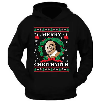 Merry Chirithmith Mike Tyson Ugly Christmas Hoodie Unisex Sweatshirt • $34.99