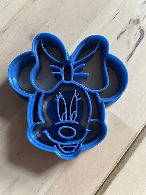 3D Printed Minnie Mouse Shaped Cookie Cutter / Fondant Cutter / Play Doh CCD-000 • £4.49