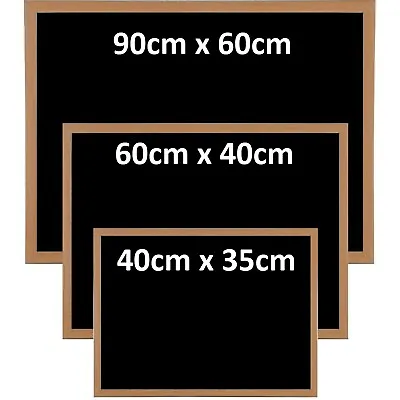 £12.99 • Buy Premium Blackboard Magnetic Wooden Framed Office Notice Menu Chalk Board
