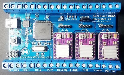 GRBLDuino Mega Integrated - 3 Axis All In One GRBL V1.1 Arduino CNC Controller • $105.47