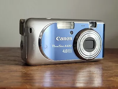 Canon PowerShot A430 4.0MP Digital Camera SPARES OR REPAIR • £10