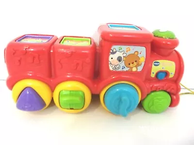 Vtech Interactive Toy Toddler Animal Train Roll And Surprise Red Age 6-36 Months • $31.88