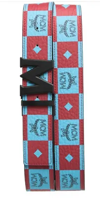 MCM Claus Checkerboard Belt NWT Cut To Size • $150