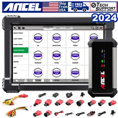 X7 HD 24V 12V Diesel Heavy Duty Truck Scanner ECU Coding All System DPF Regen • $679