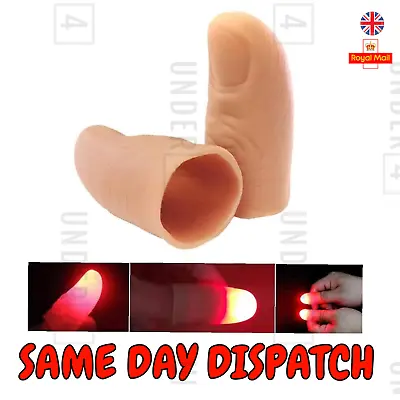 £2.91 • Buy 2 Pcs Magic Thumbs Glow Finger Trick Close Up Street Party Light Thumb Appearing