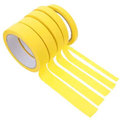 5 Rolls Masking Tape Yellow Masking Tape For Car Automotive Painters Tape • $11.89
