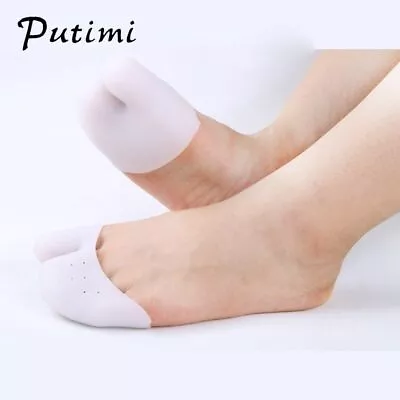 $3.99 • Buy Putimi Soft Forefoot Pads Silicone Gel Pointe Toe Finger Cover Pain Protector Hi