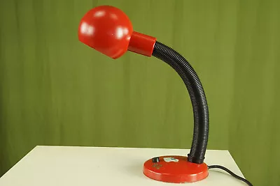 70er Table Lamp Vintage Desk Lamp Retro Floor Lamp Ball Space Age Red • $69.14