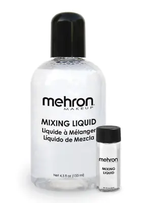 Mehron  Makeup  Mixing Liquid  Chose From Sizes 4.5 Oz Or .5 Oz • $5.75