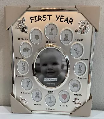 Malden International Designs Baby's First Year Collage Picture Frame MSRP $40.00 • $12