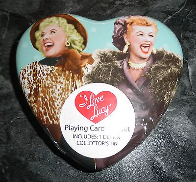 Vandor Tin W/ Playing Cards- I Love Lucy- #14284- New/Sealed- RETIRED- From 2005 • $22