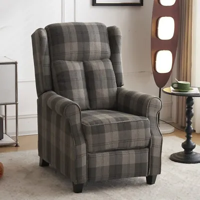 NICEME Recliner Padded Armchair For Living Room Push-Back Reclining Chair • £219.99