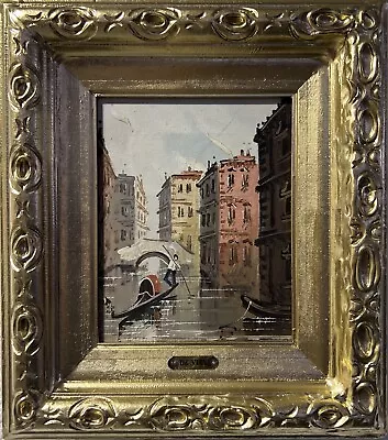 Original Oil Painting On Canvas Venice Listed Artist Antonio De Vity 1901-1993 • $250