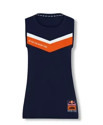 KTM Red Bull Racing Team Womens Fletch Tank Top Blue Orange XS X-Small FREE SHIP • $24.95