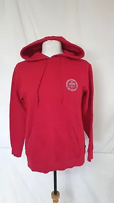 Mens Hoodie VANS Red Size XS Cotton 38  Chest  25  Length 0806 • £25