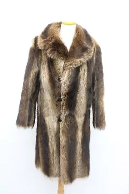 Excellent Raccoon Racoon Fur Coat Jacket Men Man Size 38-40 Small-medium • $450