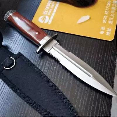 Tactical Dagger Knife Tanto Fixed Blade Hunting Military OUTDOOR RESCUE KNIVES • $15.29