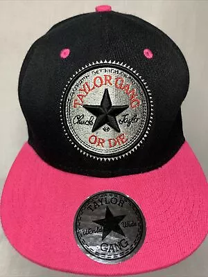 Chuck Taylor. Taylor Gang Or Die Converse Style Snapback Hat / Cap Black Pink • $35