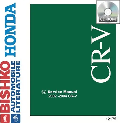 2002 2003 2004 Honda Cr-V Shop Service Repair Manual CD • $41.49