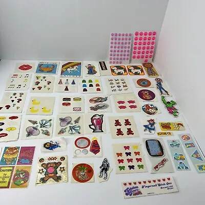 Vintage 80's Assorted Sticker Lot Bears Food Animals • $18.90