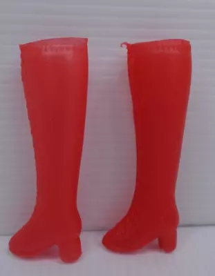 Barbie Doll Clone Red Long Boots 1960-1970's Plastic Collectable Vintage • $9.99