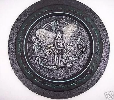 Fairy Birdbath Mold Concrete Plaster Plastic Mould  14  X 1.5  • $42.95