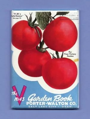 Garden Book  Advertisement *2x3 Fridge Magnet* Vintage Vegetable Catalog Seeds • $8.95