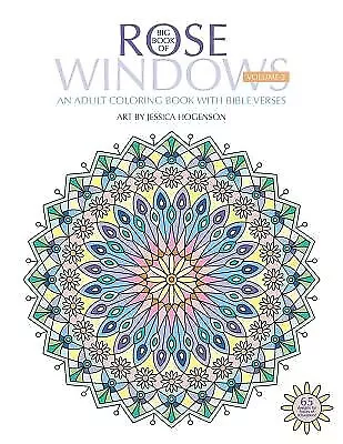 Big Book Rose Windows An Adult Coloring Book Bible Verse By Hogenson Jessica • $33.34