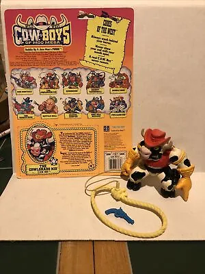 Vtg 1991 Hasbro Wild West Cowboys Of Moo Mesa Cowlorado Kid Complete W/ Cardback • $65