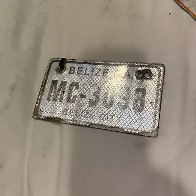 BELIZE CITY BELIZE Expired  License Motor Cycle Plate • $35