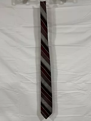 Mens Vintage Tie Harry Potter Stripe Pattern Style Red Black 57 Long 2.75 Width • $10.90