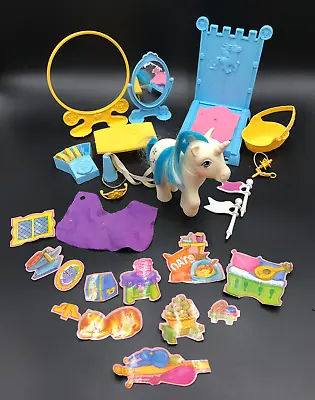 My Little Pony MAJESTY W DREAM CASTLE ACCESSORIES LOT Hasbro 1983 G1 Unicorn • $49.95