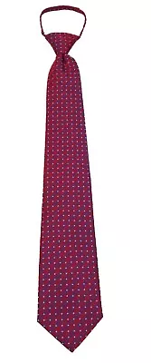 Men's Red Pretied Zipper Necktie Weddings Business Prom • $12.95