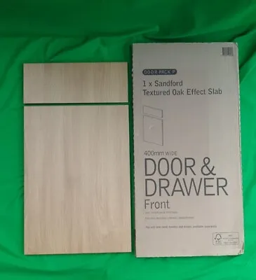 X10 JOB LOT B&Q Kitchen 400mm  BASE Drawer Line Door + Sandford OAK Slab PACK P • £72