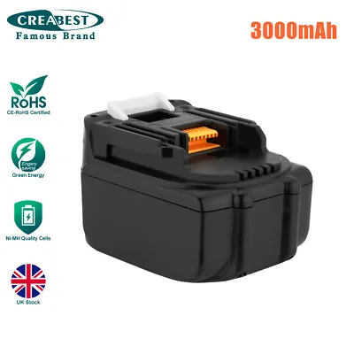 3000mAh 14.4V Li-ion Battery For Makita BL1415 BL1430 BL1440 194066-1 LGG1430 • £22.90