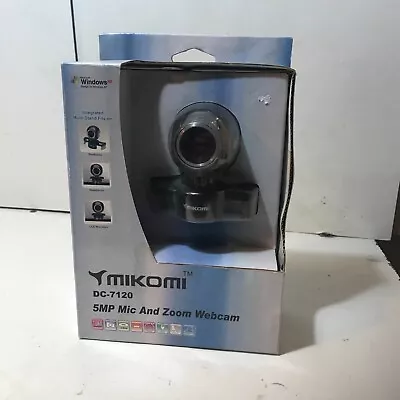 Mikomi 5MP Mic And Zoom Webcam DC7120 • £6