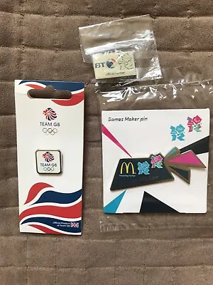 LONDON 2012 OLYMPICS Games Maker Team GB Pins *NEW* X3 • £6.49