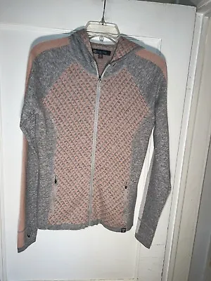 Title Nine Wool Zip Hoodie Cardigan Sweater Gray Size S • $44.50