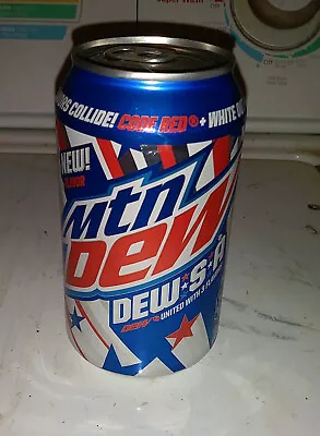 Mountain Dew Dew.S.A. 2017 Code Red Voltage White Out FULL NEW 12oz Can 4th July • $12