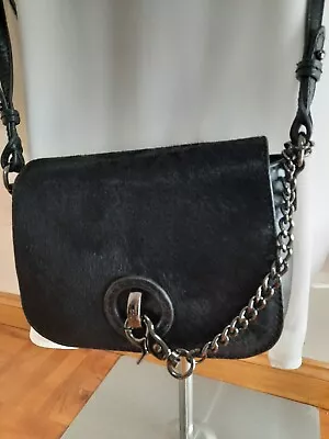 Mimco Leather Mini Size Crossbody Shoulder Handbag Black .  • $45.02